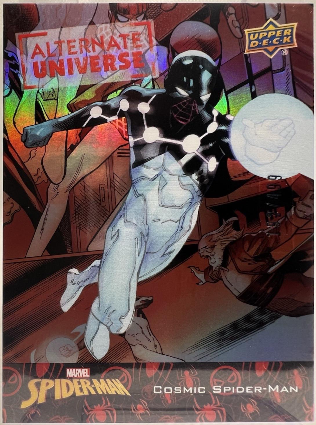 Cosmic Spider-Man #AU-22 Marvel 2024 Upper Deck Spider-Man Alternate Universe