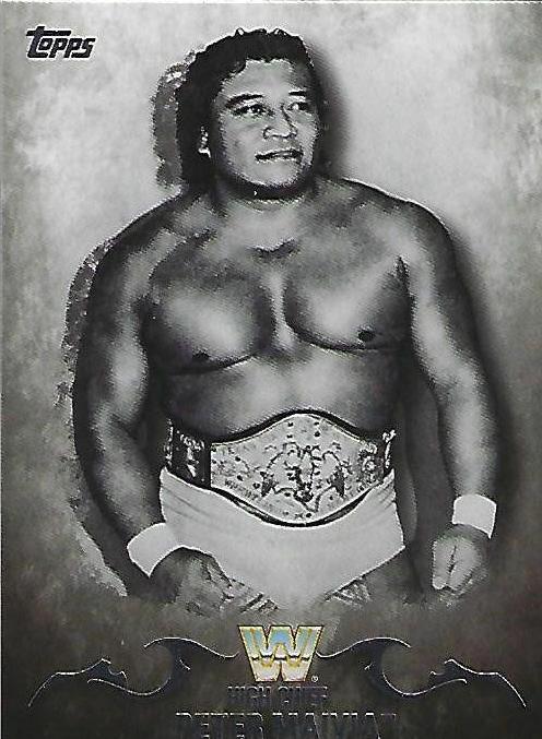 High Chief Peter Maivia #60 Wrestling Cards 2016 Topps WWE Undisputed