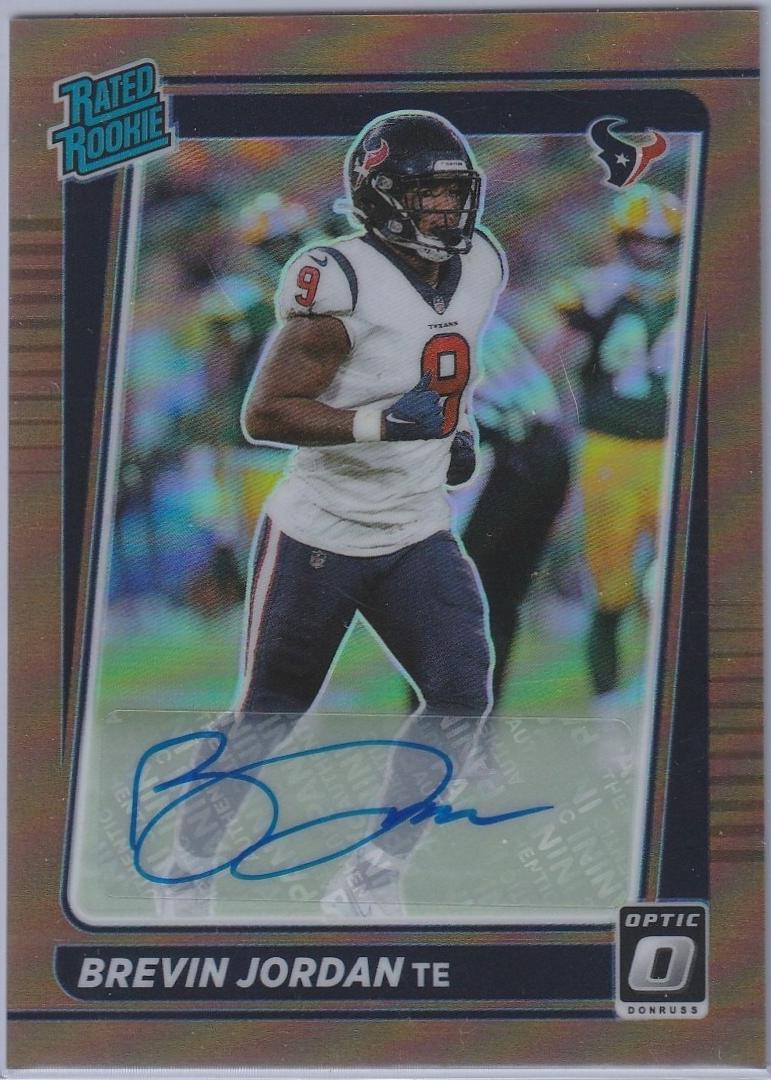 Brevin Jordan #288 2021 Panini Donruss Optic Rated Rookies Autograph Football
