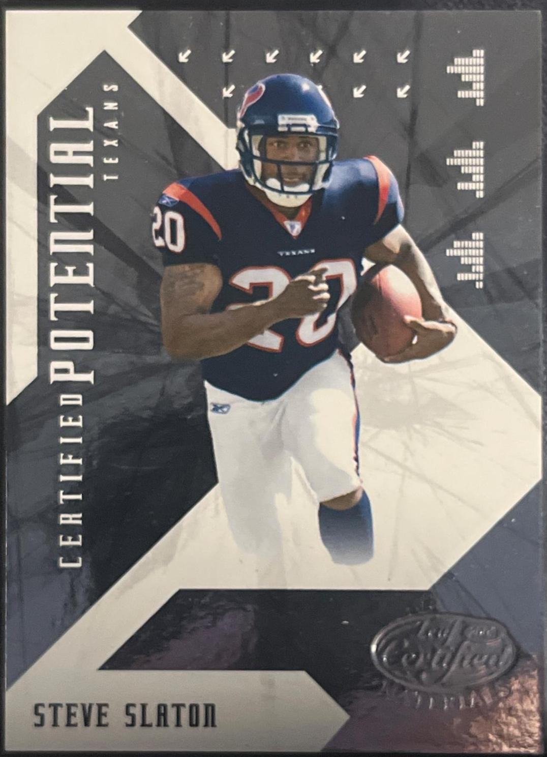Steve Slaton #CP-10 2008 Leaf Certified Materials Potential Football