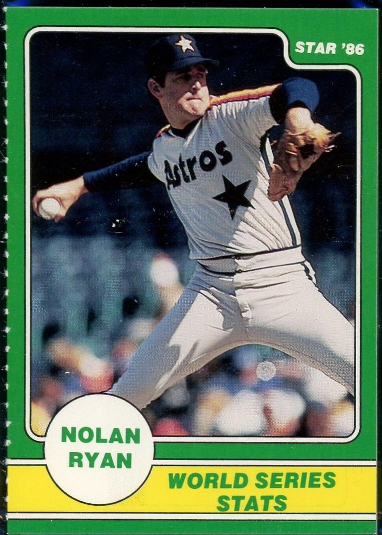 Nolan Ryan #6 1986 Star Ryan Baseball