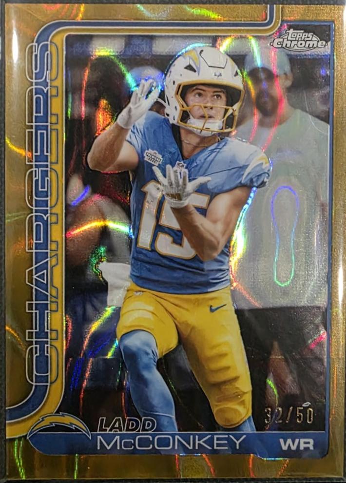 Ladd McConkey [Leather Gold] #156