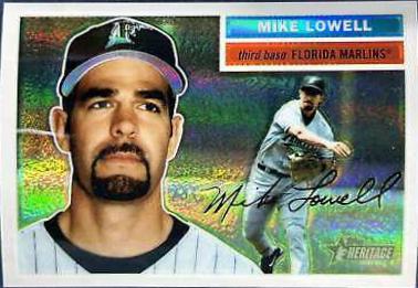 Mike Lowell #13 Baseball Cards 2005 Topps Heritage Chrome