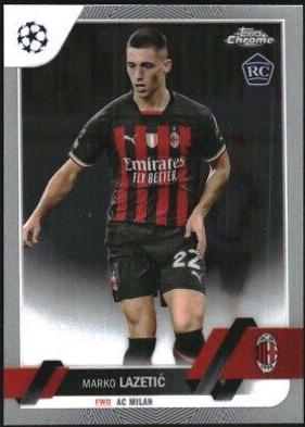 Marko Lazetic #185 Soccer Cards 2022 Topps Chrome UEFA Club Competitions