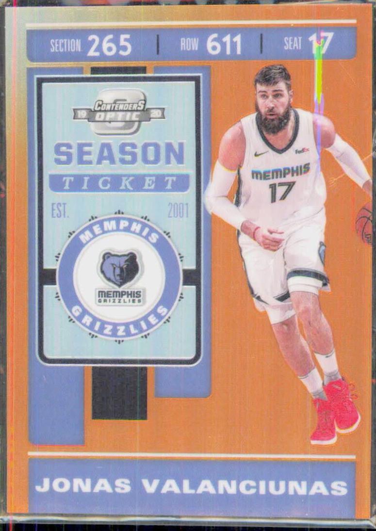 Jonas Valanciunas #96 2019-20 Panini Contenders Optic Basketball