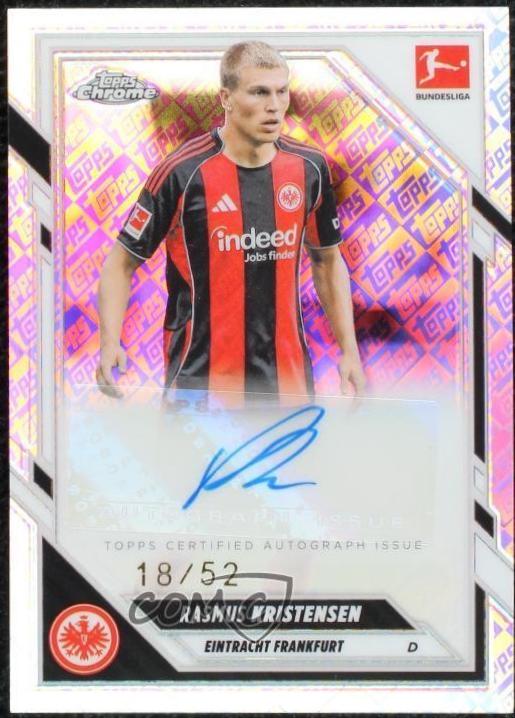 Rasmus Kristensen #BA-RK 2025 Topps Chrome Bundesliga Autograph Soccer