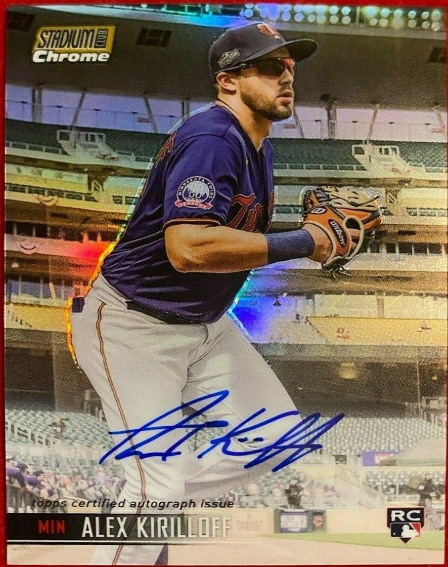 Alex Kirilloff #SCCBA-AK 2021 Stadium Club Chrome Baseball Autographs