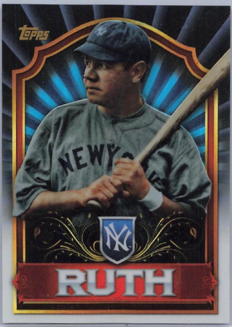 Babe Ruth #MBC3 Baseball Cards 2011 Topps Value Box Chrome Refractor
