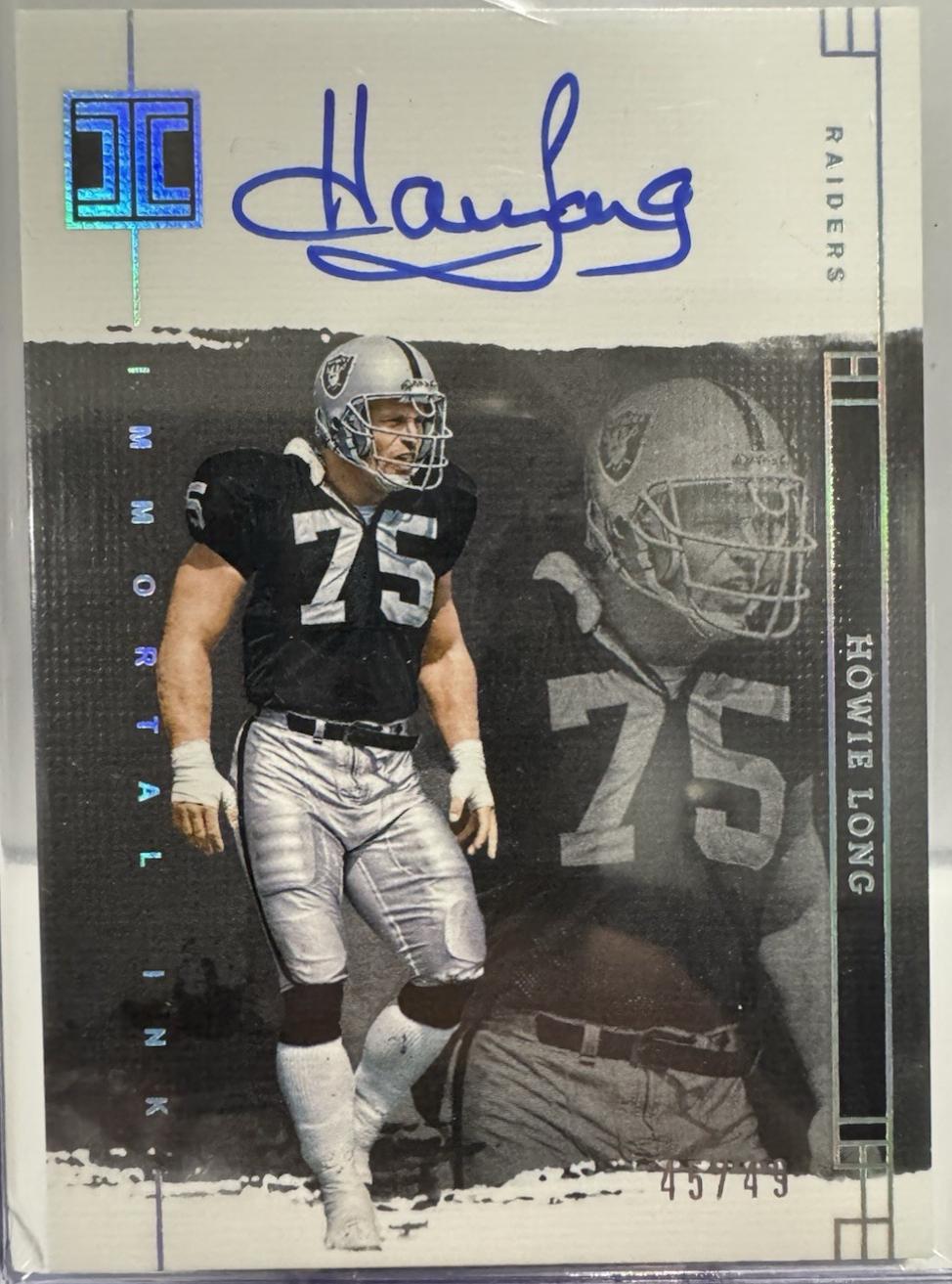 Howie Long #8 Football Cards 2024 Panini Impeccable Immortal Ink