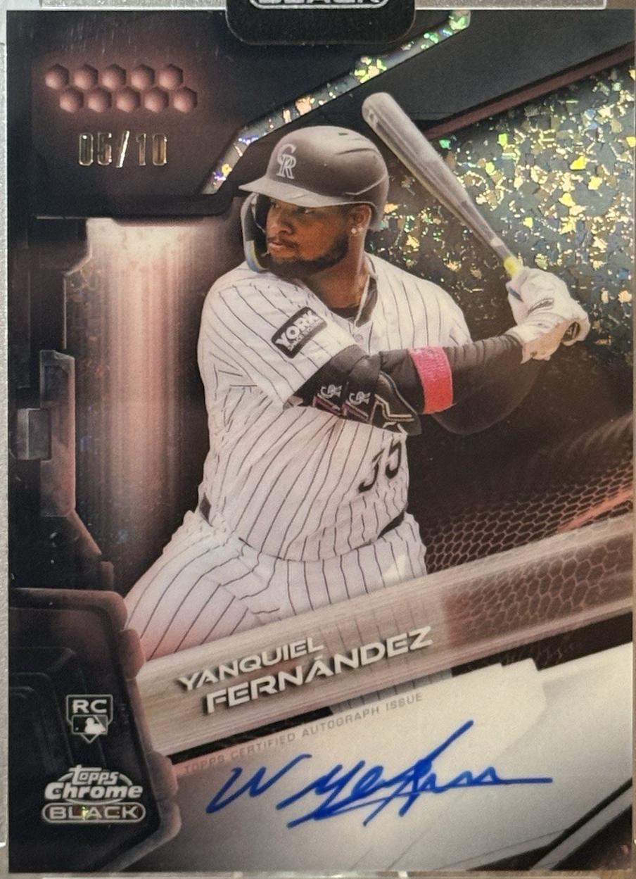Yanquiel Fernandez [Rose Gold Mini-Diamond Refractor] #CBA-YF