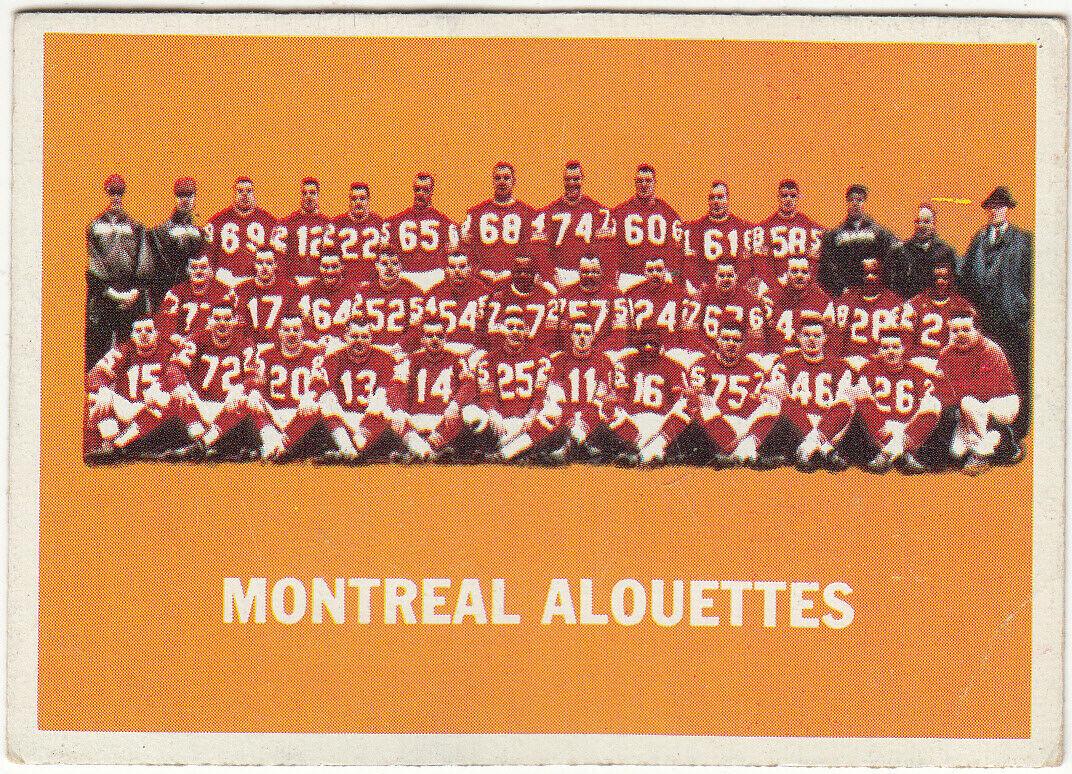 Montreal Alouettes #49 Football Cards 1964 Topps CFL