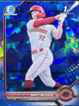 Matt McLain #BCP-245 Baseball Cards 2022 Bowman Chrome Prospects Sapphire
