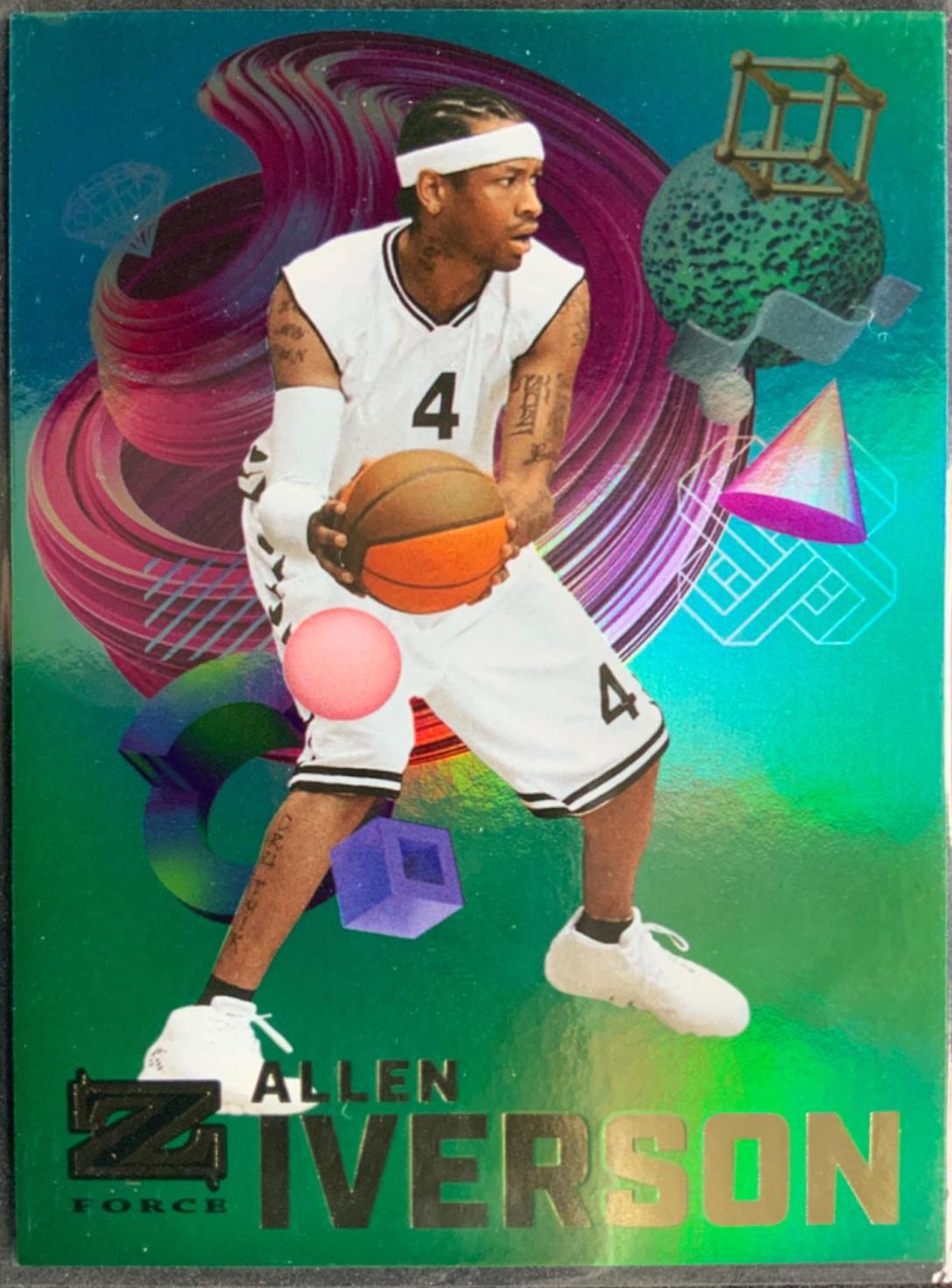 Allen Iverson Z-Force #Z-9 Basketball Cards 2022 Skybox Metal Universe Champions