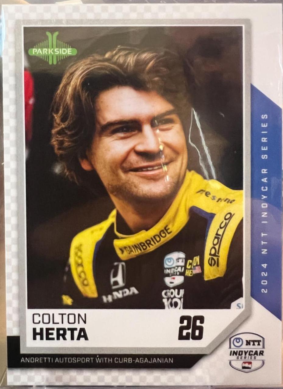 Colton Herta #19 Racing Cards 2024 Parkside NTT IndyCar