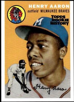 Hank Aaron #128 Baseball Cards 2018 Topps Archives Rookie History