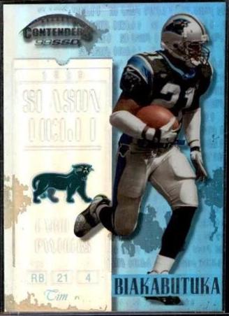 Tim Biakabutuka #61 Football Cards 1999 Playoff Contenders Ssd