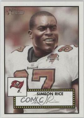 Simeon Rice #3 Football Cards 2006 Topps Heritage