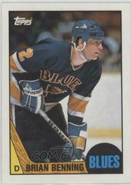 Brian Benning #122 Hockey Cards 1987 Topps