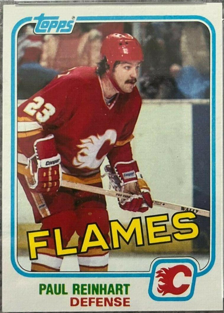 Paul Reinhart #28 Hockey Cards 1981 Topps