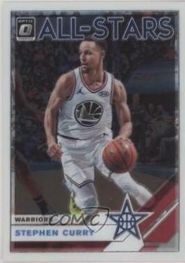 Stephen Curry #4 Basketball Cards 2019 Panini Donruss Optic All-Stars