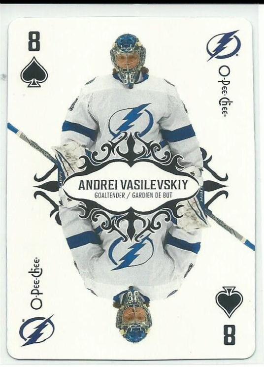 Andrei Vasilevskiy #8-SPADES Hockey Cards 2023 O-Pee-Chee Playing Cards