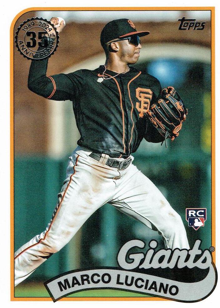 Marco Luciano #89B-11 Baseball Cards 2024 Topps 1989