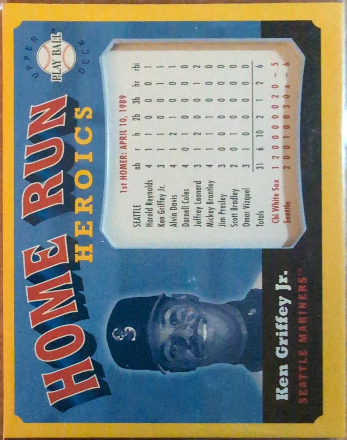 Ken Griffey Jr #HHKG Baseball Cards 2004 Upper Deck Play Ball Home Run Heroics
