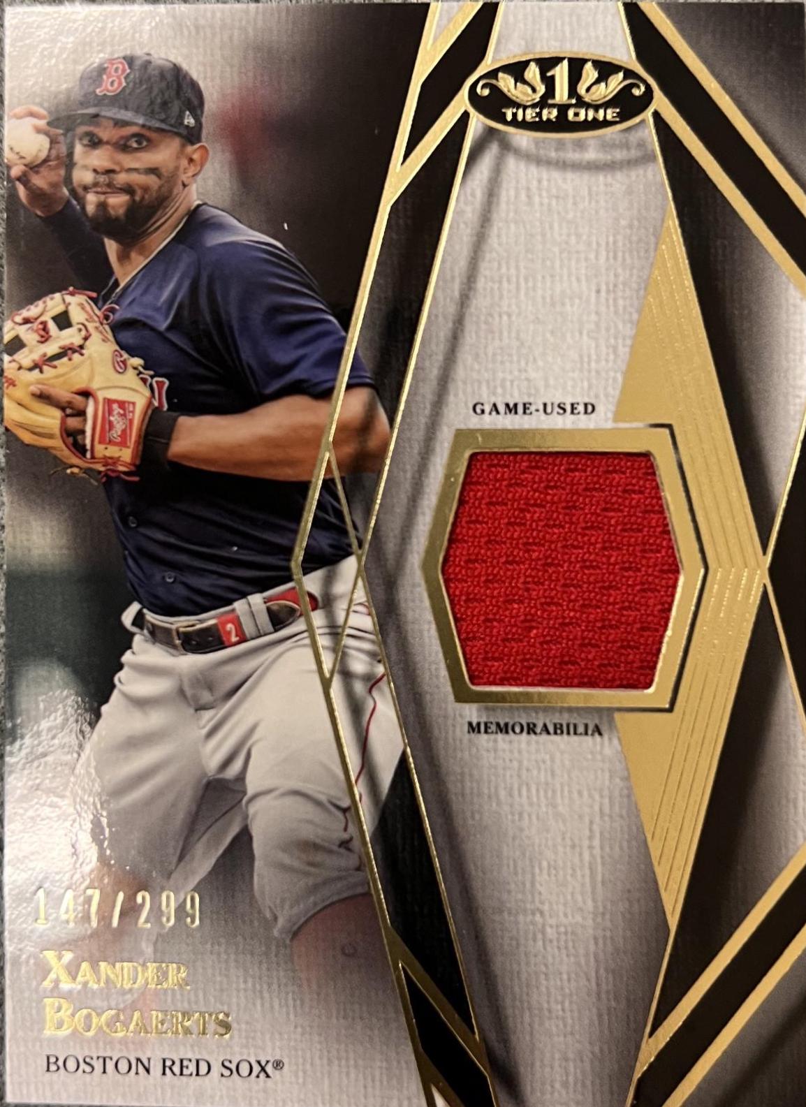 Xander Bogaerts #T1R-XB Baseball Cards 2022 Topps Tier One Relics