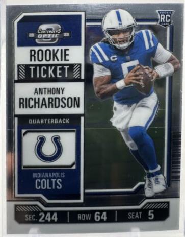 Anthony Richardson #60 Football Cards 2023 Panini Contenders Optic