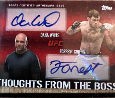 Forrest Griffin #FA-FG Ufc Cards 2010 Topps UFC Autographs