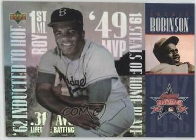 Jackie Robinson #3 Baseball Cards 1997 Upper Deck
