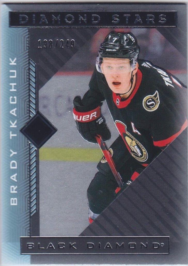 Brady Tkachuk #BDS-BT Hockey Cards 2021 Upper Deck Black Diamond Stars
