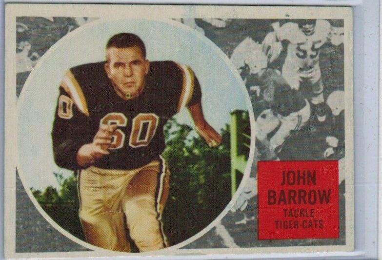 John Barrow #31 Football Cards 1960 Topps CFL