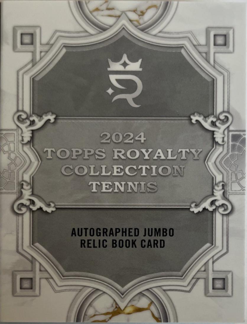 Diego Schwartzman #AJR-DS Tennis Cards 2024 Topps Royalty Autographed Jumbo Relic Book Card