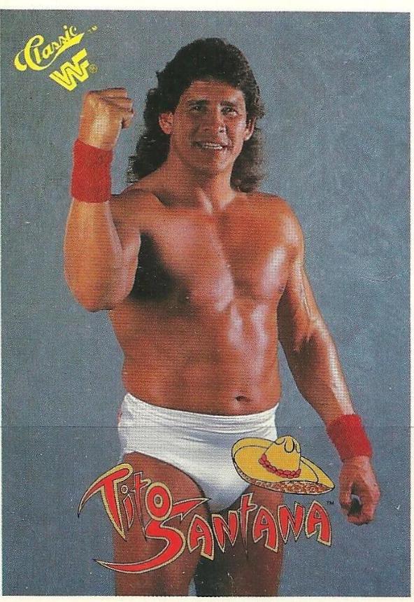 Tito Santana #21 Wrestling Cards 1990 Classic WWF
