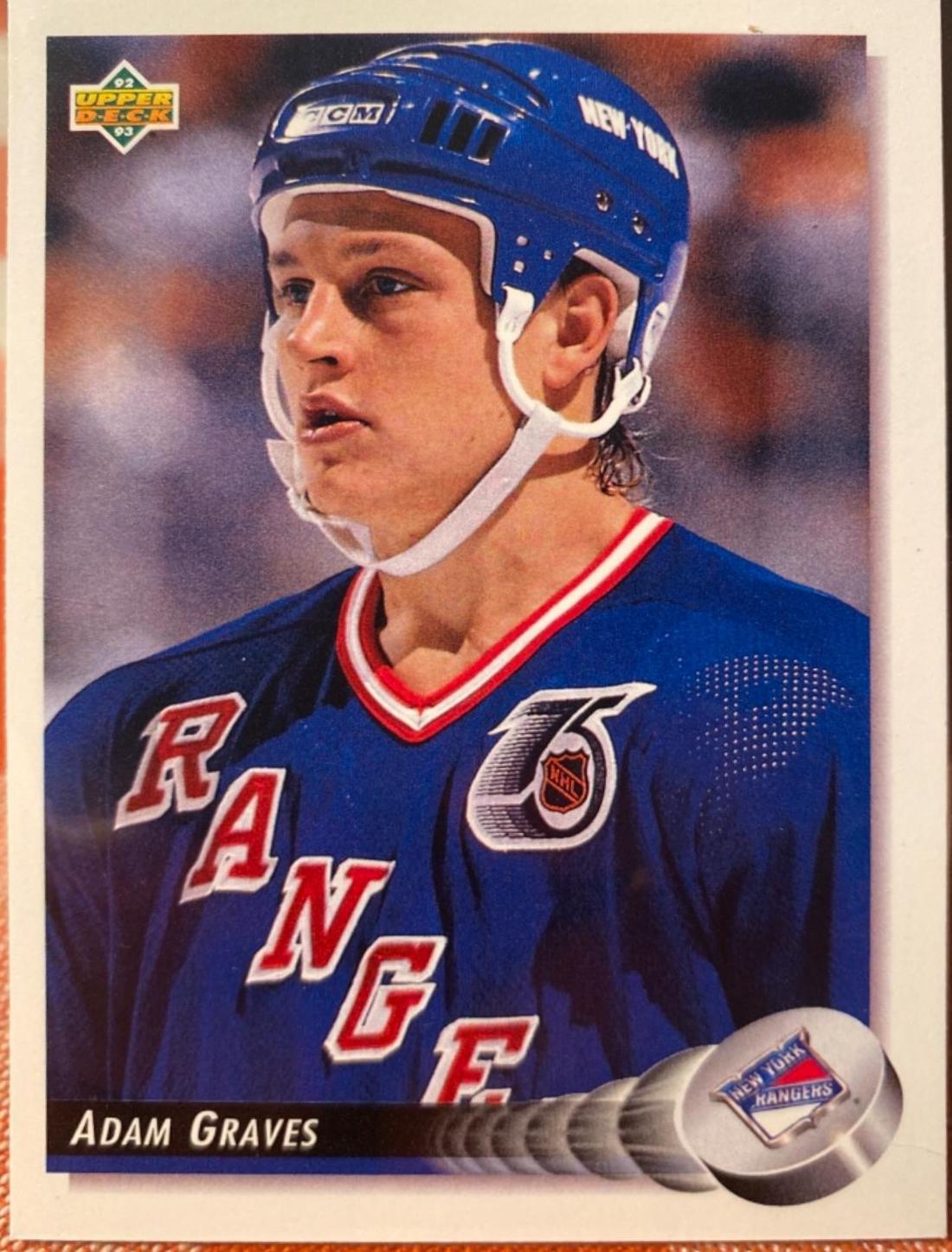 Adam Graves #388 Hockey Cards 1992 Upper Deck