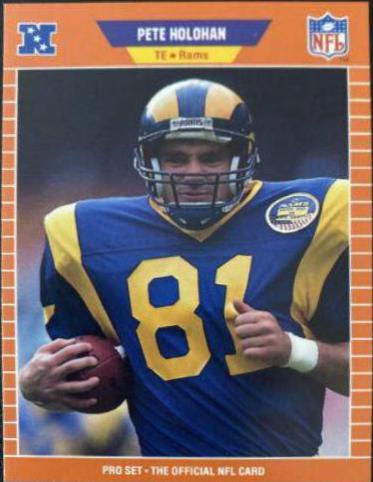 Pete Holohan #202 Football Cards 1989 Pro Set