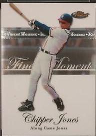 Chipper Jones #RFMCJ Baseball Cards 2007 Finest Rookie Moments