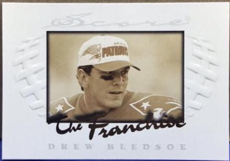 Drew Bledsoe #4 Football Cards 1997 Panini Score Franchise