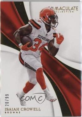 Isaiah Crowell #22 Football Cards 2017 Panini Immaculate Collection