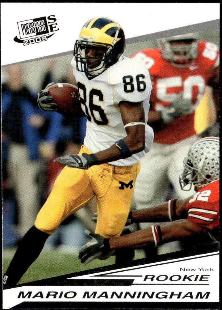 Mario Manningham #35 2008 Press Pass Football
