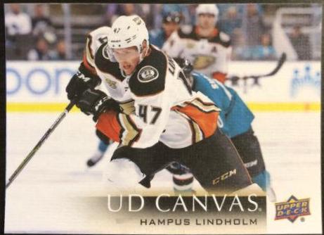 Hampus Lindholm #C122 Hockey Cards 2018 Upper Deck Canvas