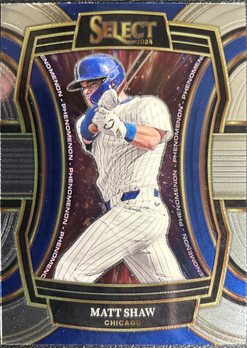 Matt Shaw #9 Baseball Cards 2024 Panini Select Phenomenon