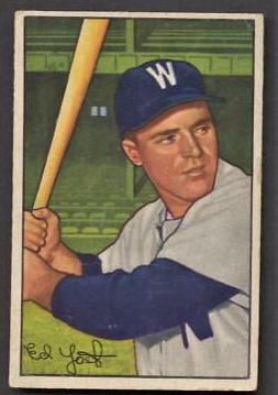 Eddie Yost #31 Baseball Cards 1952 Bowman