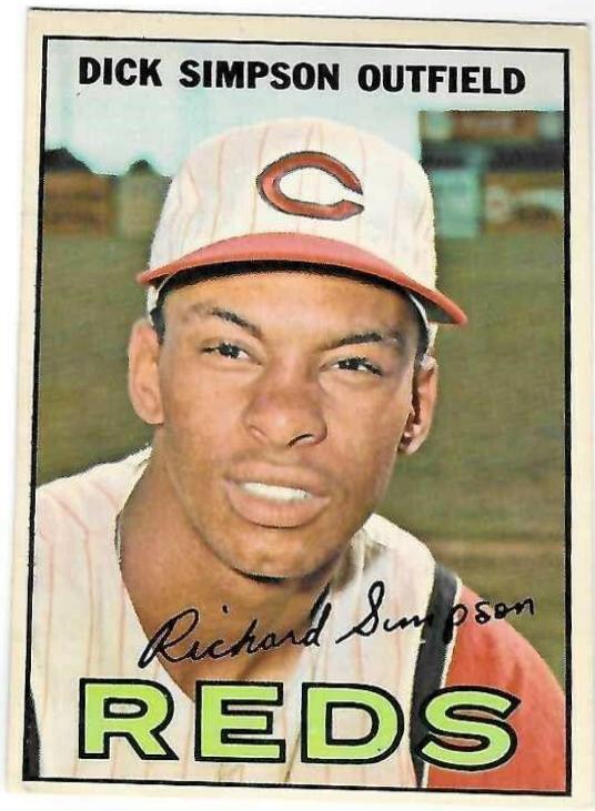 Dick Simpson #6 Baseball Cards 1967 O Pee Chee