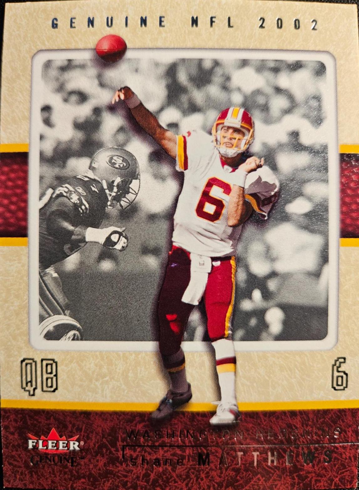 Shane Matthews #97 Football Cards 2002 Fleer Genuine