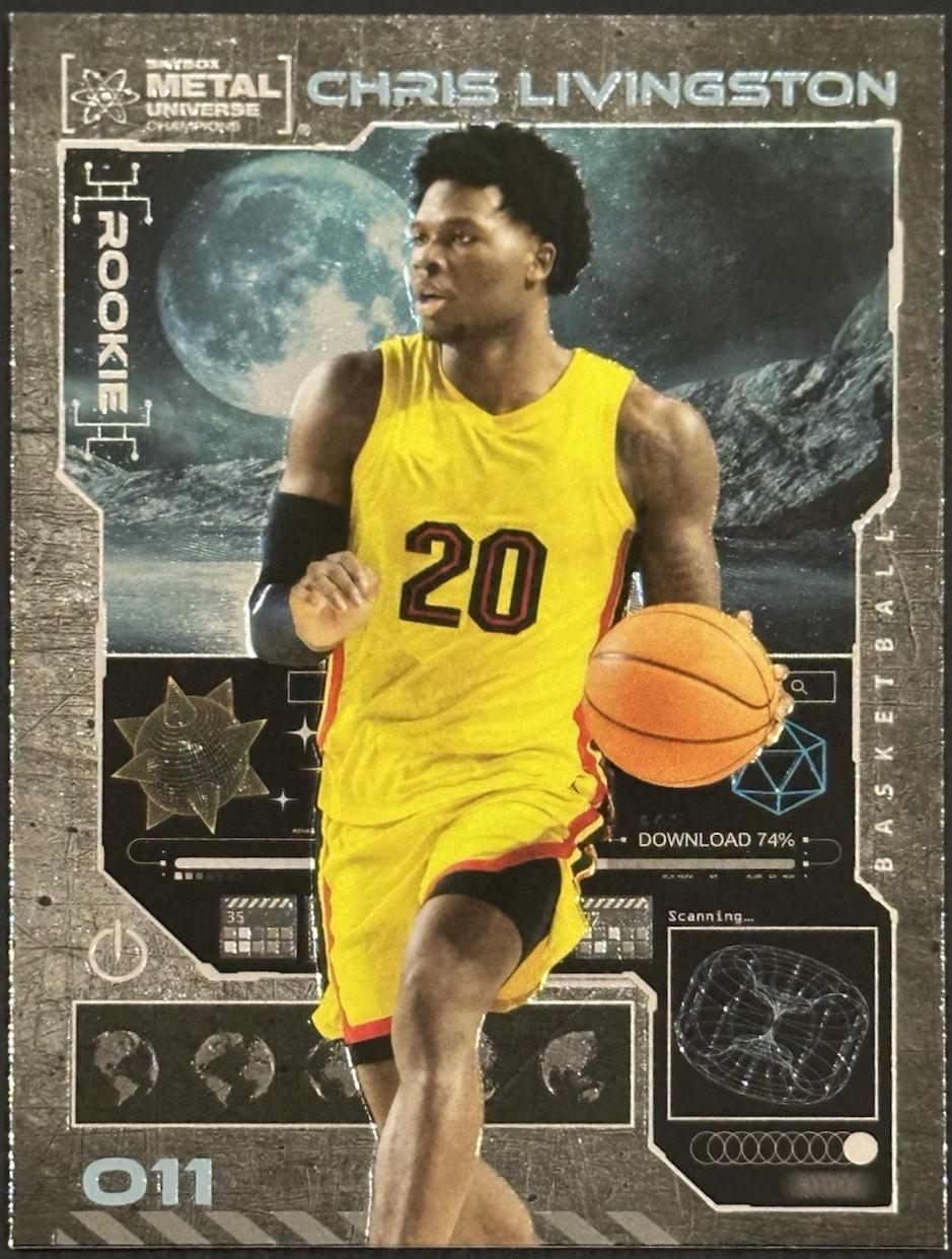 Chris Livingston #011 2023 Skybox Metal Universe Champions Basketball