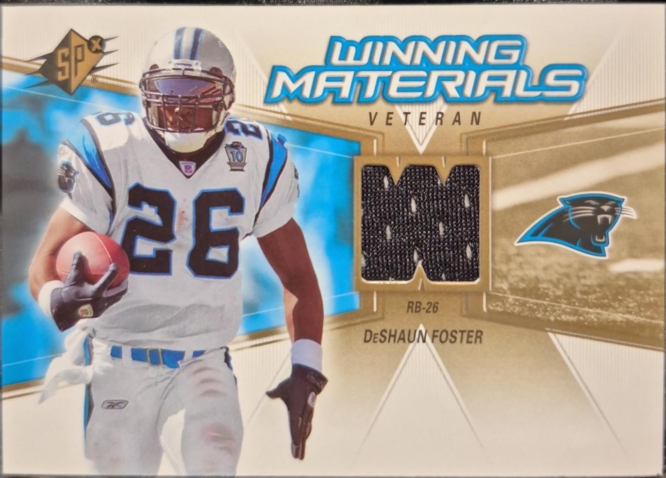DeShaun Foster #WMV-DF 2006 Spx Winning Materials Football