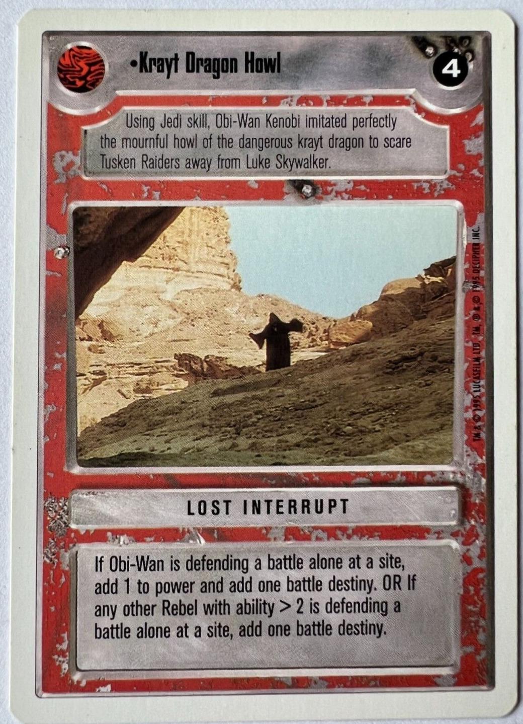 Krayt Dragon Howl Star Wars CCG Premiere