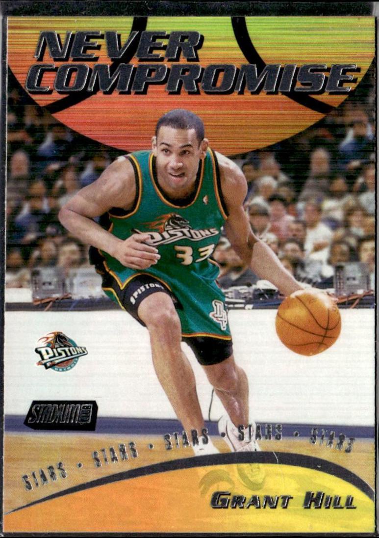 Grant Hill #NC12 Basketball Cards 1999 Stadium Club Never Compromise